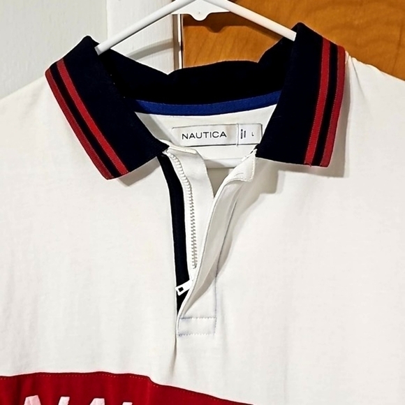 Nautica‎ 1/4 Zip Polo Size Large - Picture 3 of 9